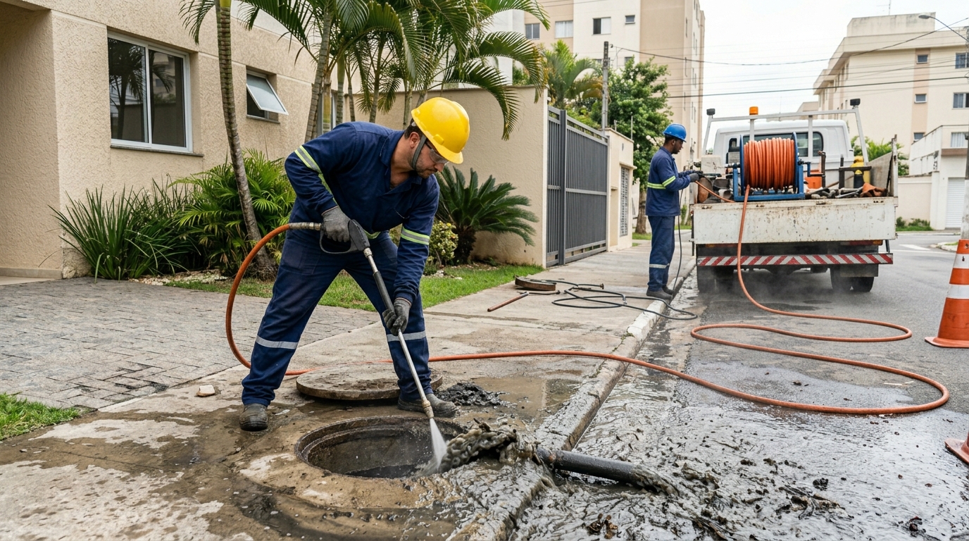 Hidrojateamento Industrial em Santo André‑SP